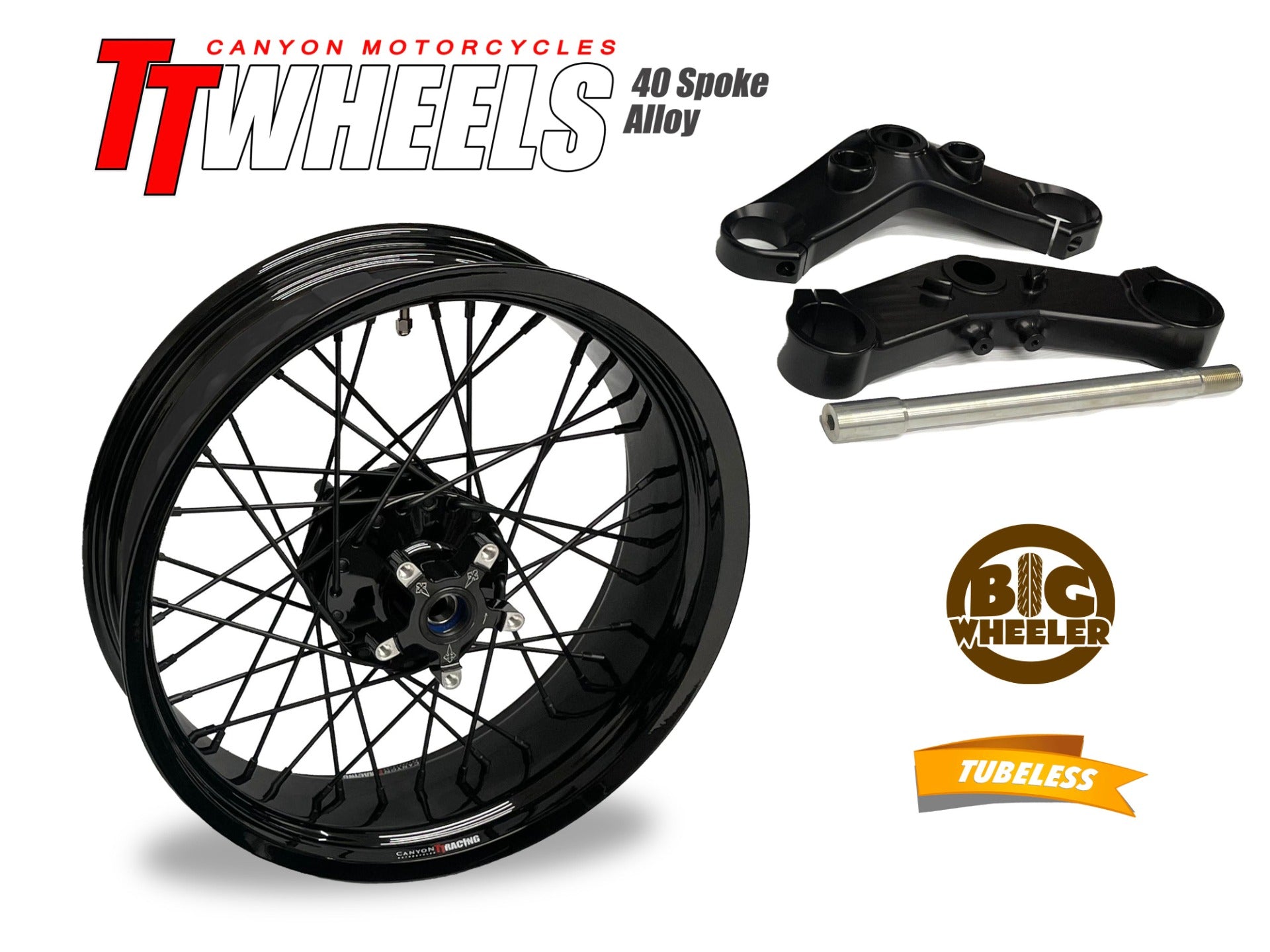 40 Spoke Alloy Cruiser Wheel Kit - Stage 1