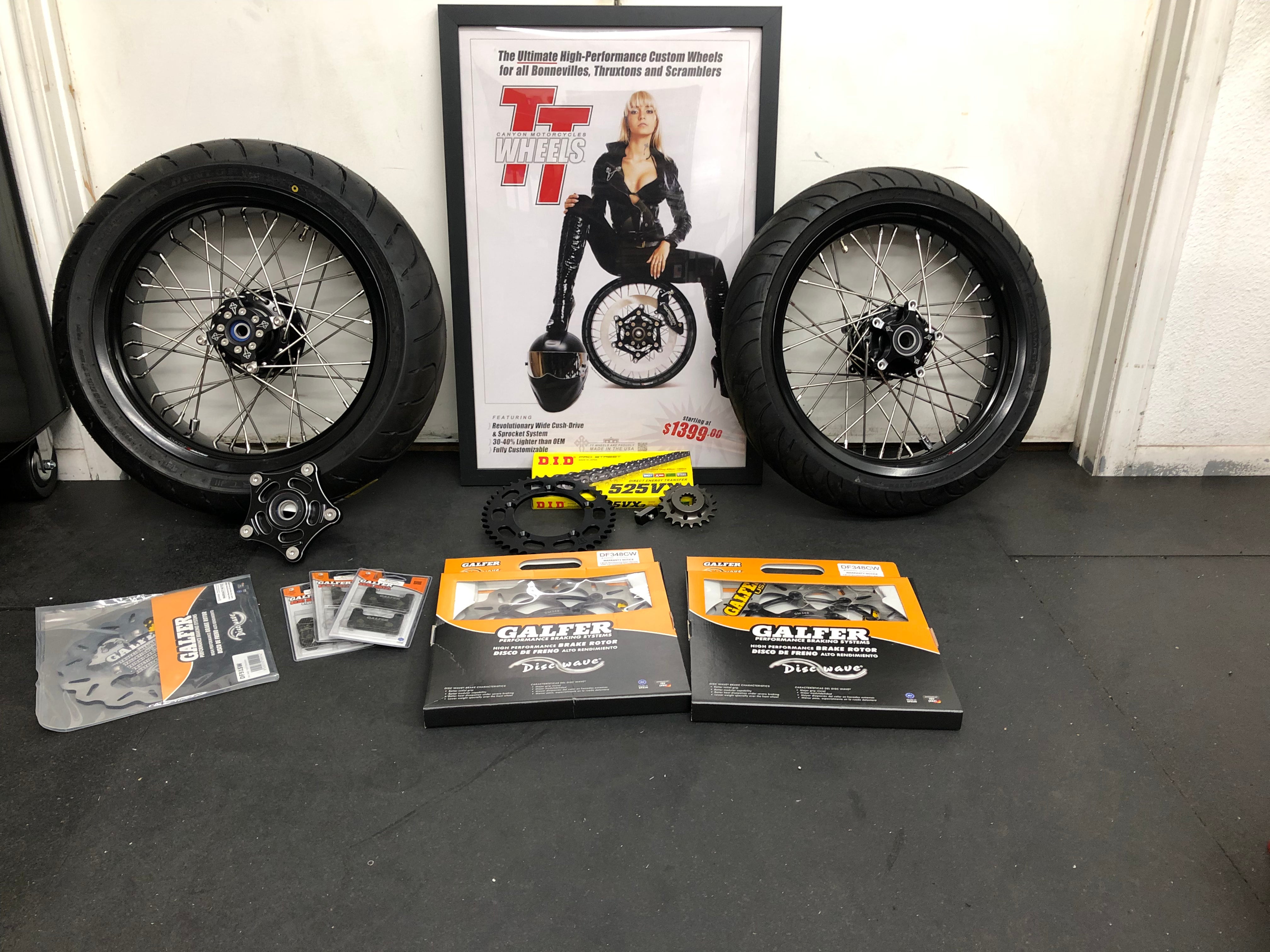 40 Spoke Alloy Custom USD Twin Disc Kit - Stage 2