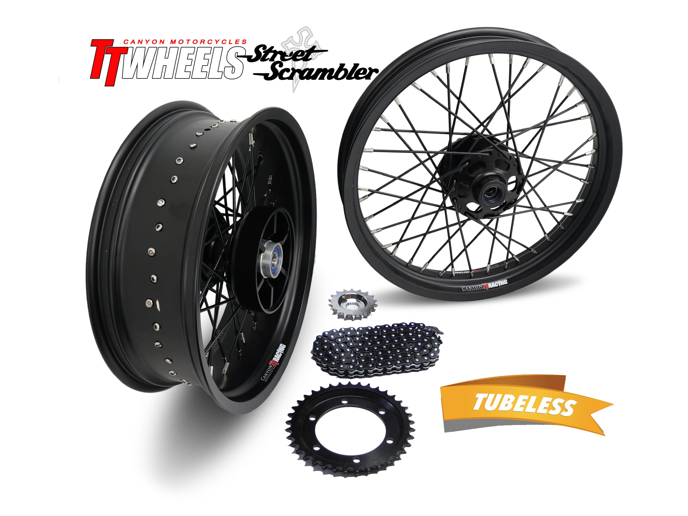40 Spoke Alloy Off Road Wide Wheel Kit- Stage 1
