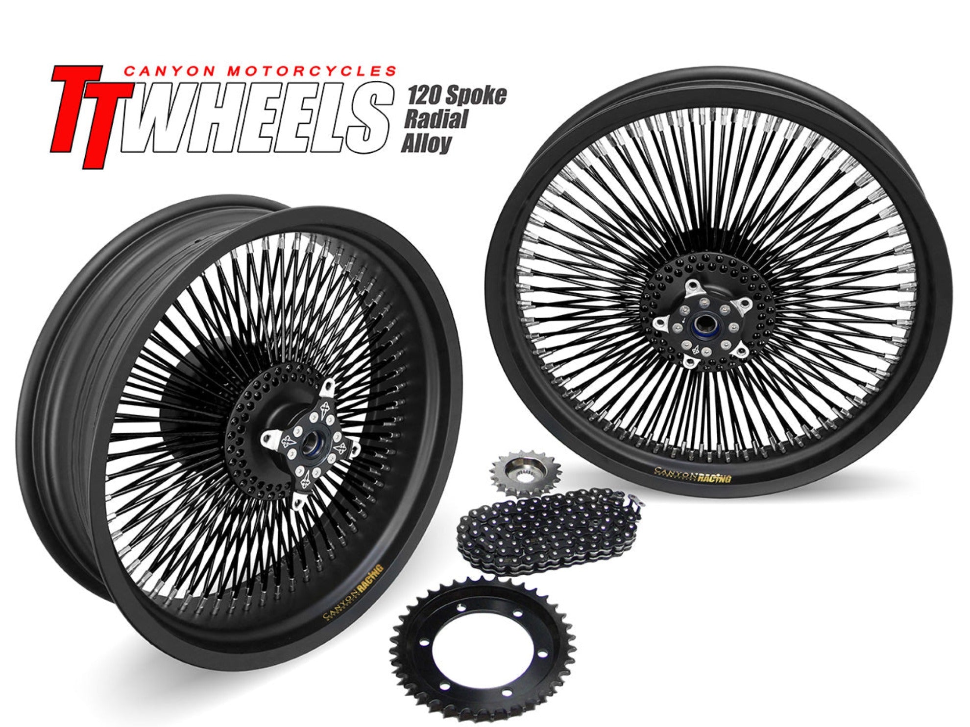 120 Spoke Radial Alloy Wheel Kit - Stage 1