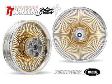 120 Spoke Radial Profile Wheel Kit - Stage 1 - Any Size, Any Custom Finish! Deposit.