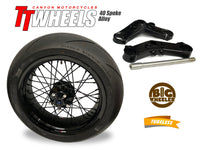 40 Spoke Alloy Cruiser Wheel Kit - Stage 2 - Any Size, Any Custom Finish with Tires of your choice! Deposit.