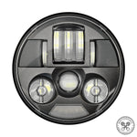 Motodemic LED Headlight -Bobber/Bobber Black - Canyon Motorcycles