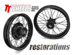 40 Spoke Alloy Restoration Wheels- Stage 1 - Any Size, Any Custom Finish with Rims of your choice! Deposit.