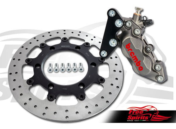 Front brake caliper 4 pot for Triumph Thruxton (865 cc) - KIT - Canyon Motorcycles