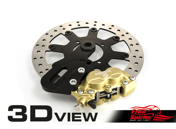 Thruxton 1200 and Speed Twin Rear Brake Kit Caliper & Rotor - Canyon Motorcycles