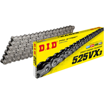 DID 525 VX3 Chain 110 Link - air cooled stock length