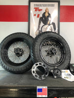 40 Spoke Steel Retro Wheel Kit- Stage 2 - Any Size, Any Custom Finish with Tires of your choice! Deposit.