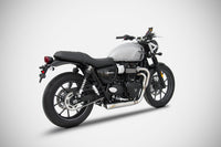 Zard Street Twin 2 into 1 Cross Low Exhaust - Canyon Motorcycles
