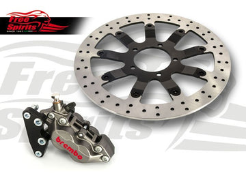 Bobber, Street Scrambler & Bonneville T100 Front Brake Caliper & Rotor Kit