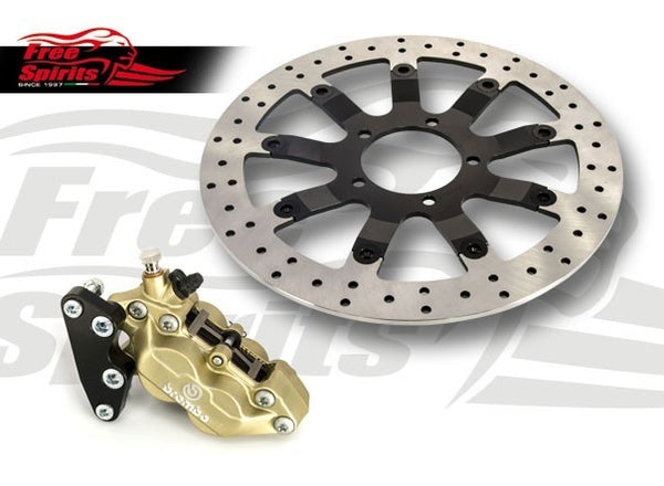 Bobber, Street Scrambler & Bonneville T100 Front Brake Caliper & Rotor Kit - Canyon Motorcycles