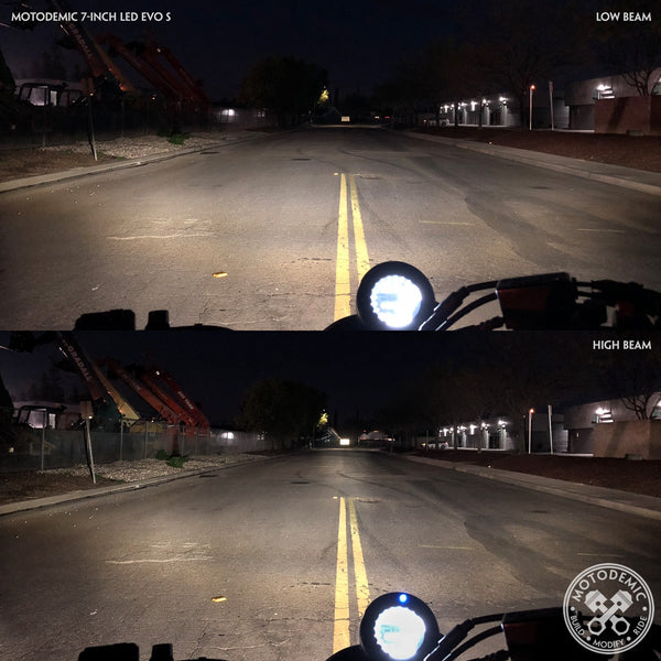 Motodemic LED Headlight - Bonneville T100 & T120 (2016+) - Canyon Motorcycles