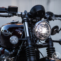 Motodemic LED Headlight -Bobber/Bobber Black - Canyon Motorcycles