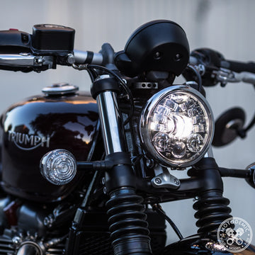 Motodemic LED Headlight -Bobber/Bobber Black