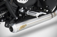 Zard Street Twin 2 into 1 Cross Low Exhaust - Canyon Motorcycles