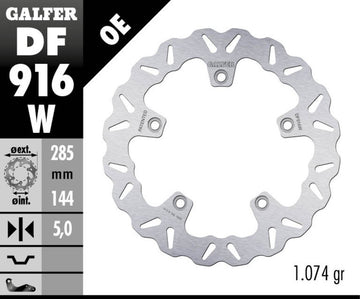 Galfer Bonneville America Rear Rotor