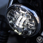 Motodemic LED Headlight -Bobber/Bobber Black - Canyon Motorcycles