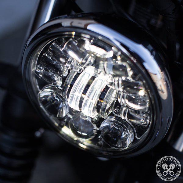 Motodemic LED Headlight -Bobber/Bobber Black - Canyon Motorcycles