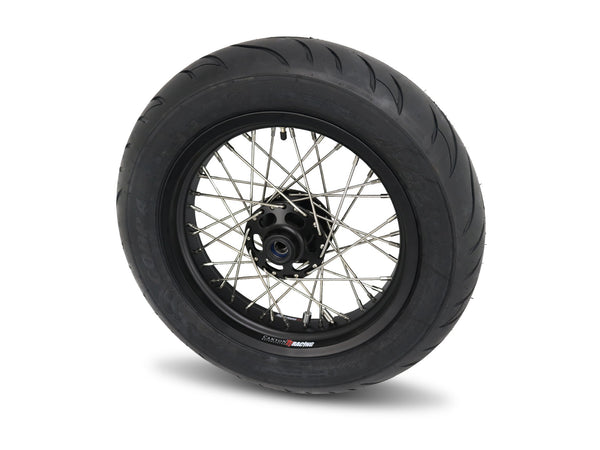 Bobber Black 40 Spoke Alloy Wheel Kit Stage 2 - Canyon Motorcycles