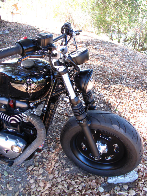 Motodemic LED Headlight -Bobber/Bobber Black - Canyon Motorcycles