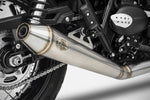 Zard Street Scrambler 2 into 1 Conical Low Exhaust - Canyon Motorcycles