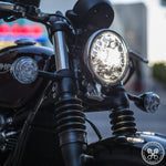 Motodemic LED Headlight -Bobber/Bobber Black - Canyon Motorcycles