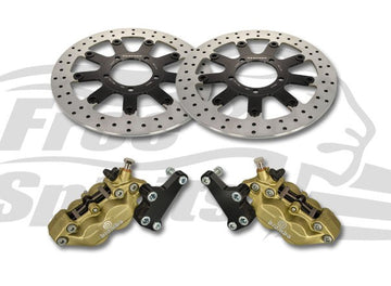 Thruxton 1200 Std. Speedmaster & Bobber Black Brake Calipers & 310mm Rotors