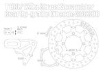 Street Scrambler & Bonneville T100/T120 Upgrade Floating Rear Brake Rotor - Canyon Motorcycles