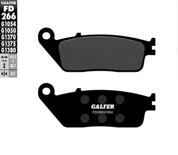 Front Brake Pads - Bonneville T100/T120, Street Series, Bobber/Black, Thruxton 1200