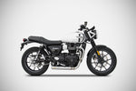 Zard Street Twin 2 into 1 Cross Low Exhaust - Canyon Motorcycles