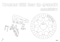 Thruxton 1200 and Speed Twin Rear Brake Kit Caliper & Rotor - Canyon Motorcycles