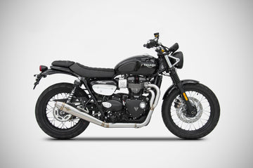 Zard Street Scrambler 2 into 1 Conical Low Exhaust