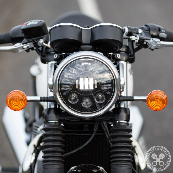 Motodemic LED Headlight - Thruxton 1200 / R - Canyon Motorcycles