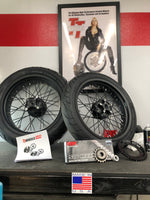 40 Spoke Alloy Cruiser Wheel Kit - Stage 2 - Any Size, Any Custom Finish with Tires of your choice! Deposit.