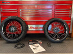 40 Spoke Alloy Wide Supermoto Kit Stage 2 Deposit - Any Size, Any Custom Finish with Tires of your choice.