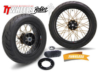 40 Spoke Alloy Cruiser Wheel Kit - Stage 2 - Any Size, Any Custom Finish with Tires of your choice! Deposit.