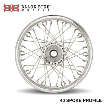 Harley Davidson 40 Spoke Profile Wheel Kit - Stage 1 - Any Size, Any Custom Finish! Deposit.