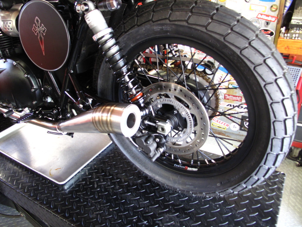 Flat Tracker Rear Wheel 40 Spoke Alloy Flat Tracker Wheel Kit - Stage 2 | Canyon Motorcycles