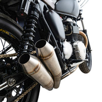 British Customs 2 into 2 Tracker Pipes - Canyon Motorcycles