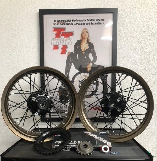 40 Spoke Alloy Cruiser Wheel Kit - Stage 2 - Any Size, Any Custom Finish with Tires of your choice! Deposit.