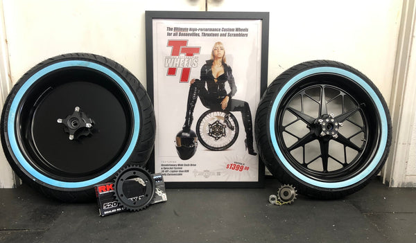 Moon Wheel Kit - Stage 2 - Any Size, Any Custom Finish with Tires of your choice! Deposit.