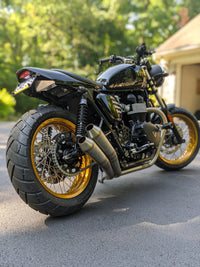 British Customs 2 into 2 Tracker Pipes - Canyon Motorcycles