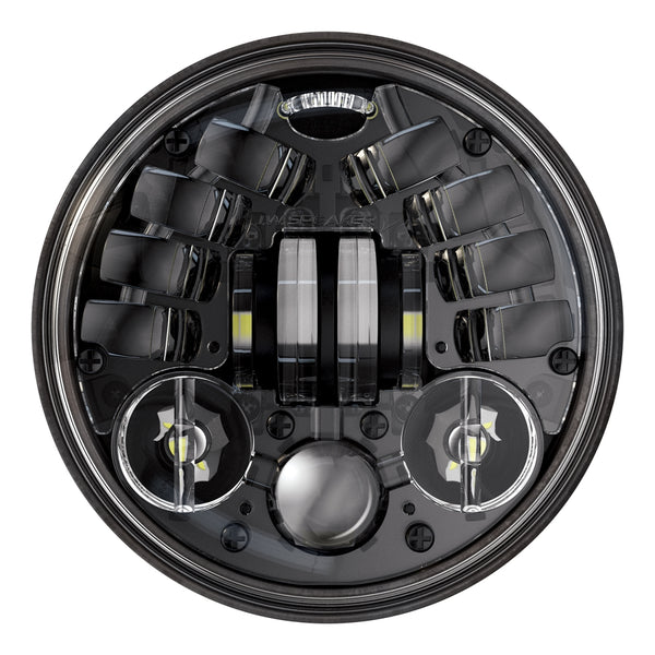 Motodemic LED Headlight -Bobber/Bobber Black - Canyon Motorcycles